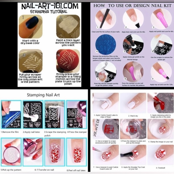 $5 BEE NAIL STAMPING PLATE. STAINLESS STEEL WITH PLASTIC BASE. NEW. $5 IF BUND - Picture 15 of 16